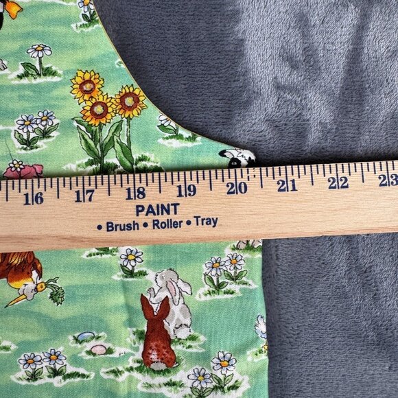 Handmade Sewn Vest Cottage & Country Core Farm Animals School Teacher Artsy M-L - Picture 3 of 6